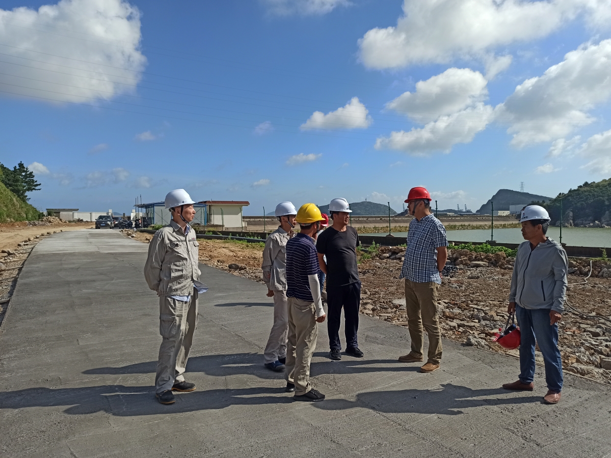 嵊泗县水利局赴在建工地开展台风前安全检查工作